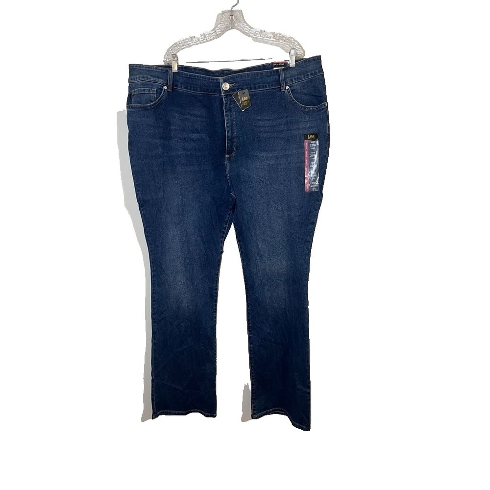Lee Denim Bootcut Jeans Sculpt 28W Slim Fit Mid Rise Western Classic Preppy 90s